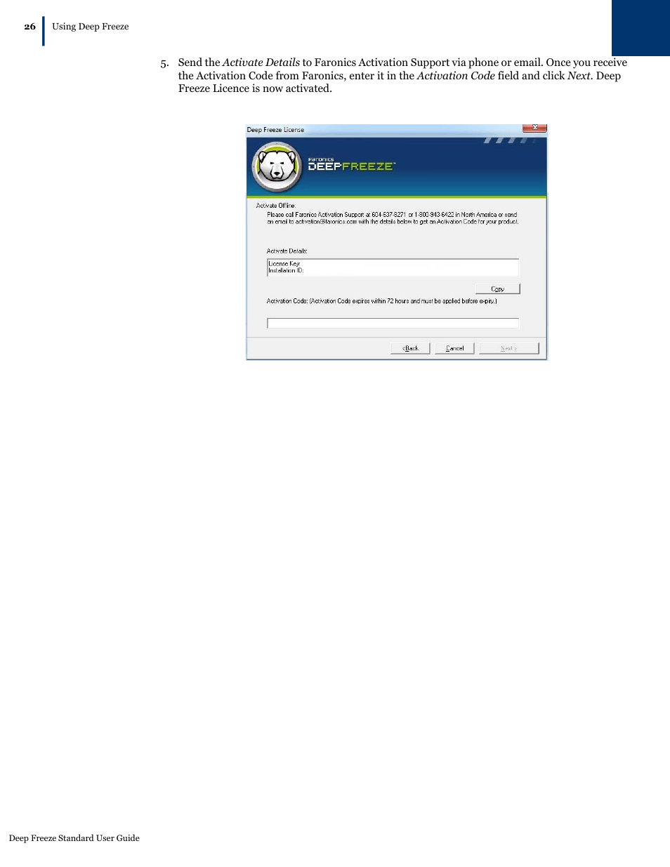 Faronics Deep Freeze Standard User Manual | Page 26 / 32