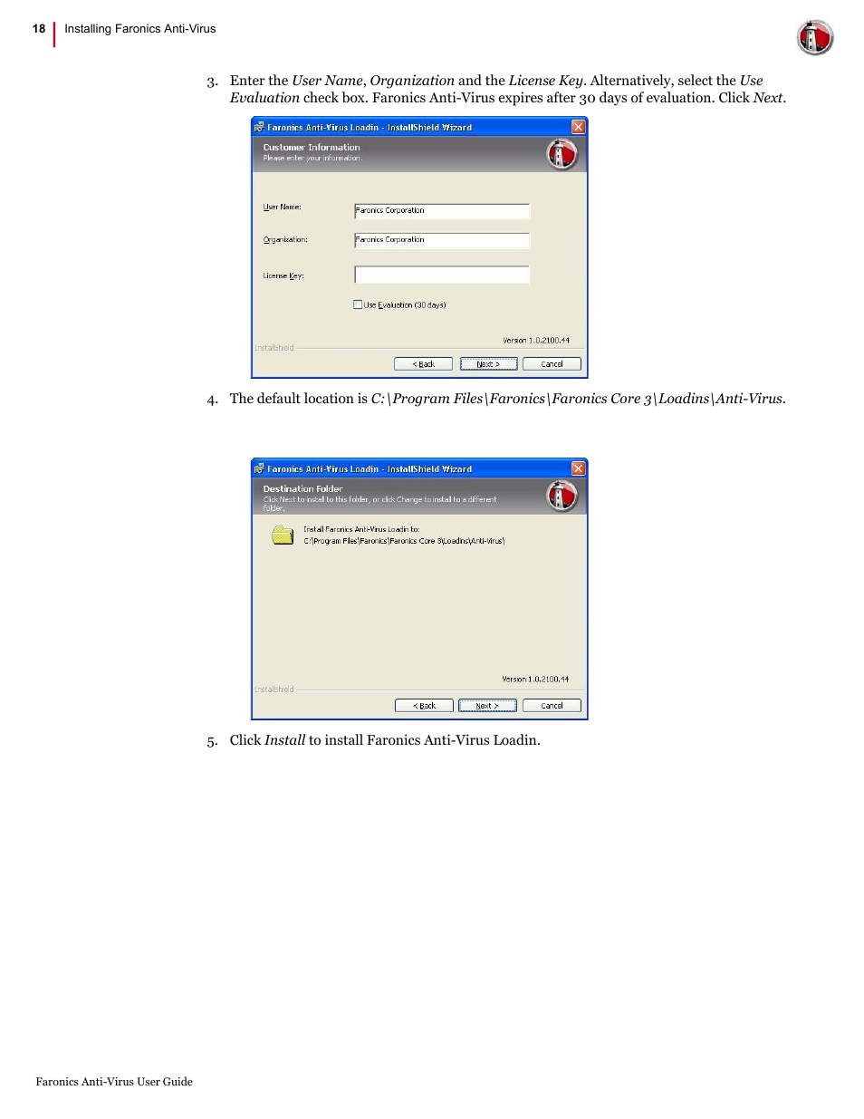 Faronics Anti-Virus Enterprise User Manual | Page 18 / 86