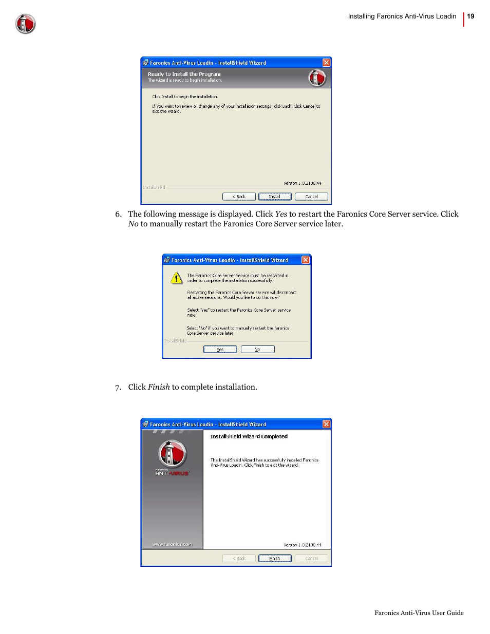 Faronics Anti-Virus Enterprise User Manual | Page 19 / 86