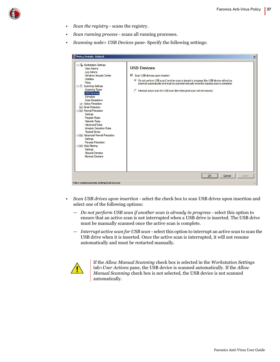 Faronics Anti-Virus Enterprise User Manual | Page 37 / 86