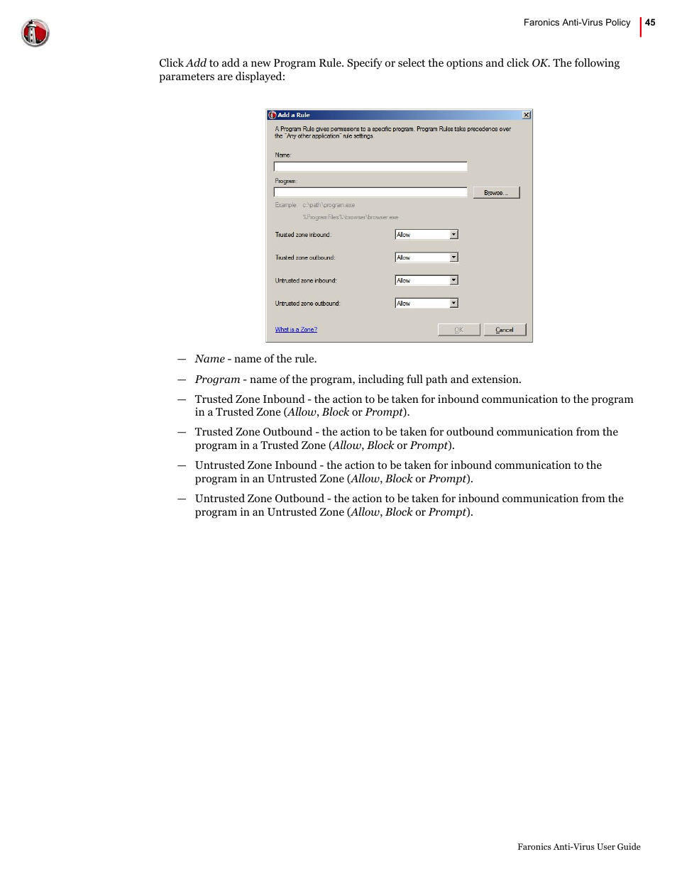 Faronics Anti-Virus Enterprise User Manual | Page 45 / 86