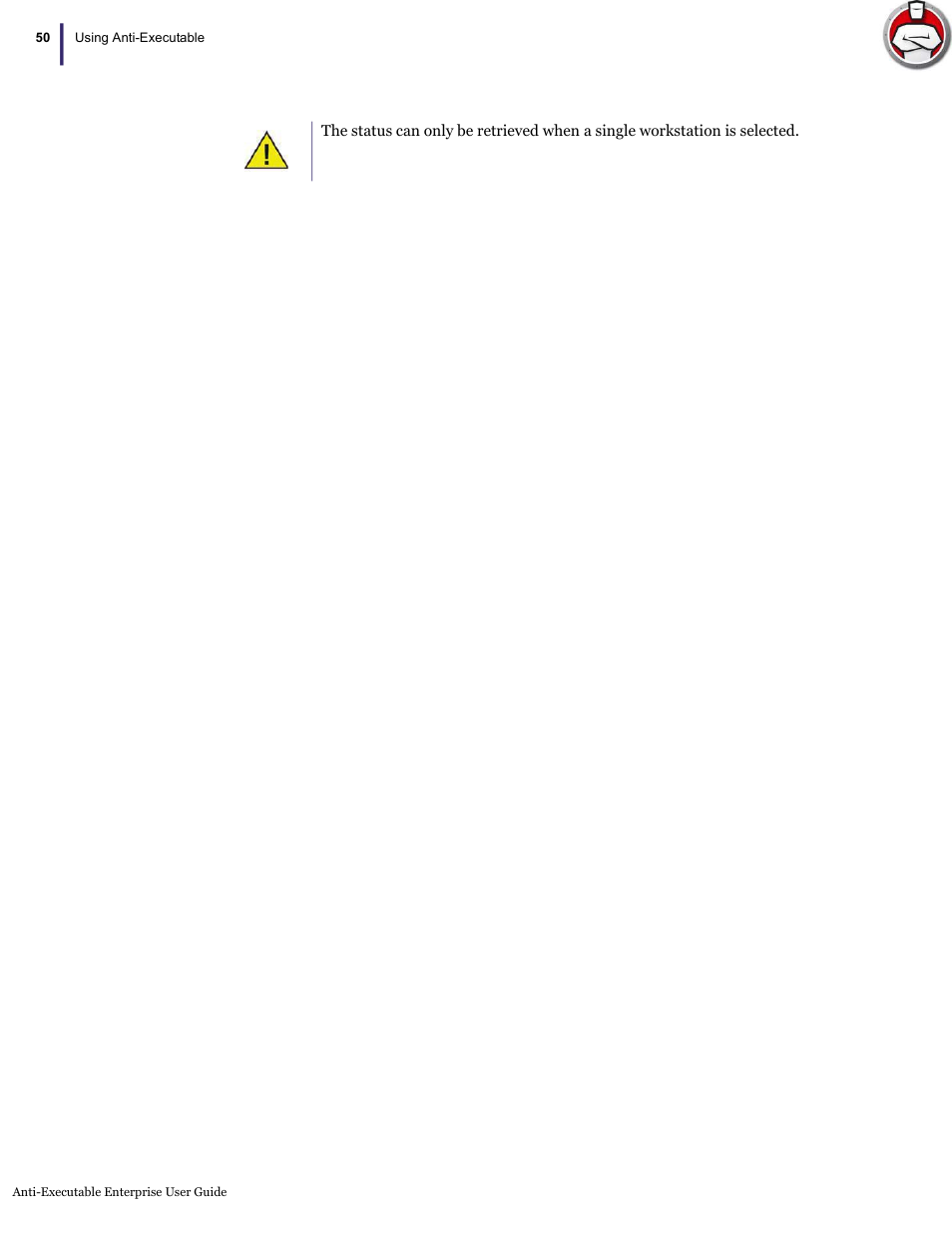 Faronics Anti-Executable Enterprise/Server User Manual | Page 50 / 70