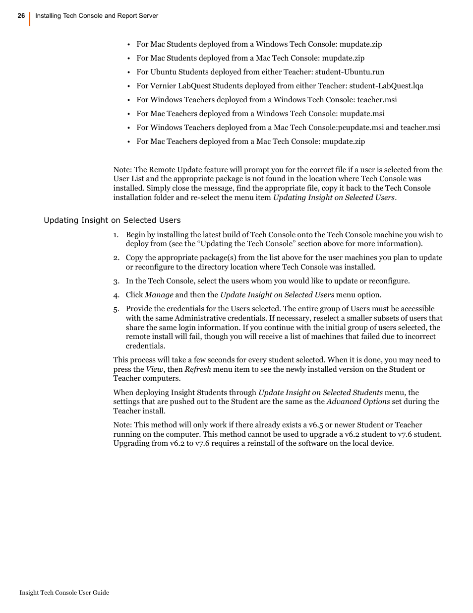 Faronics Insight Tech Console User Manual | Page 26 / 54