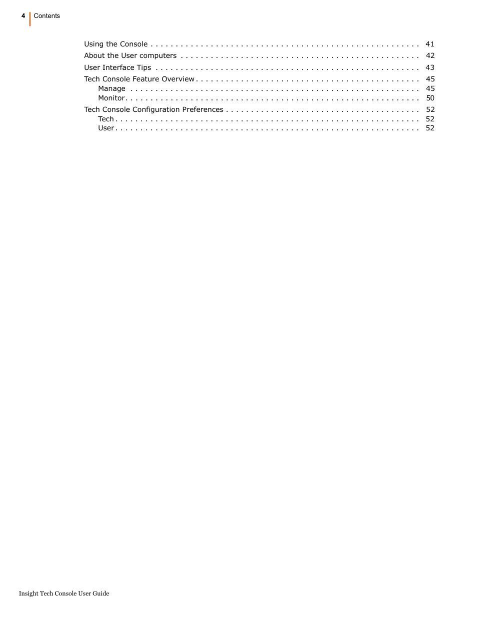 Faronics Insight Tech Console User Manual | Page 4 / 54