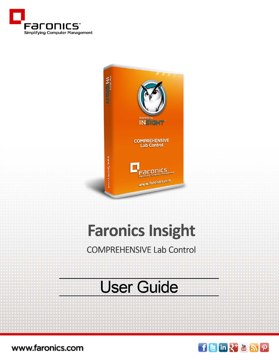 Faronics Insight User Manual | 92 pages