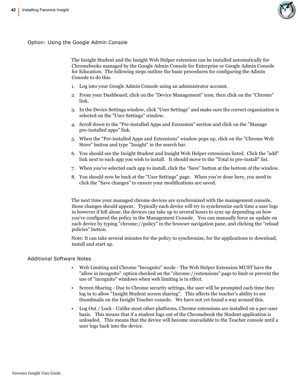 Faronics Insight User Manual | Page 42 / 92