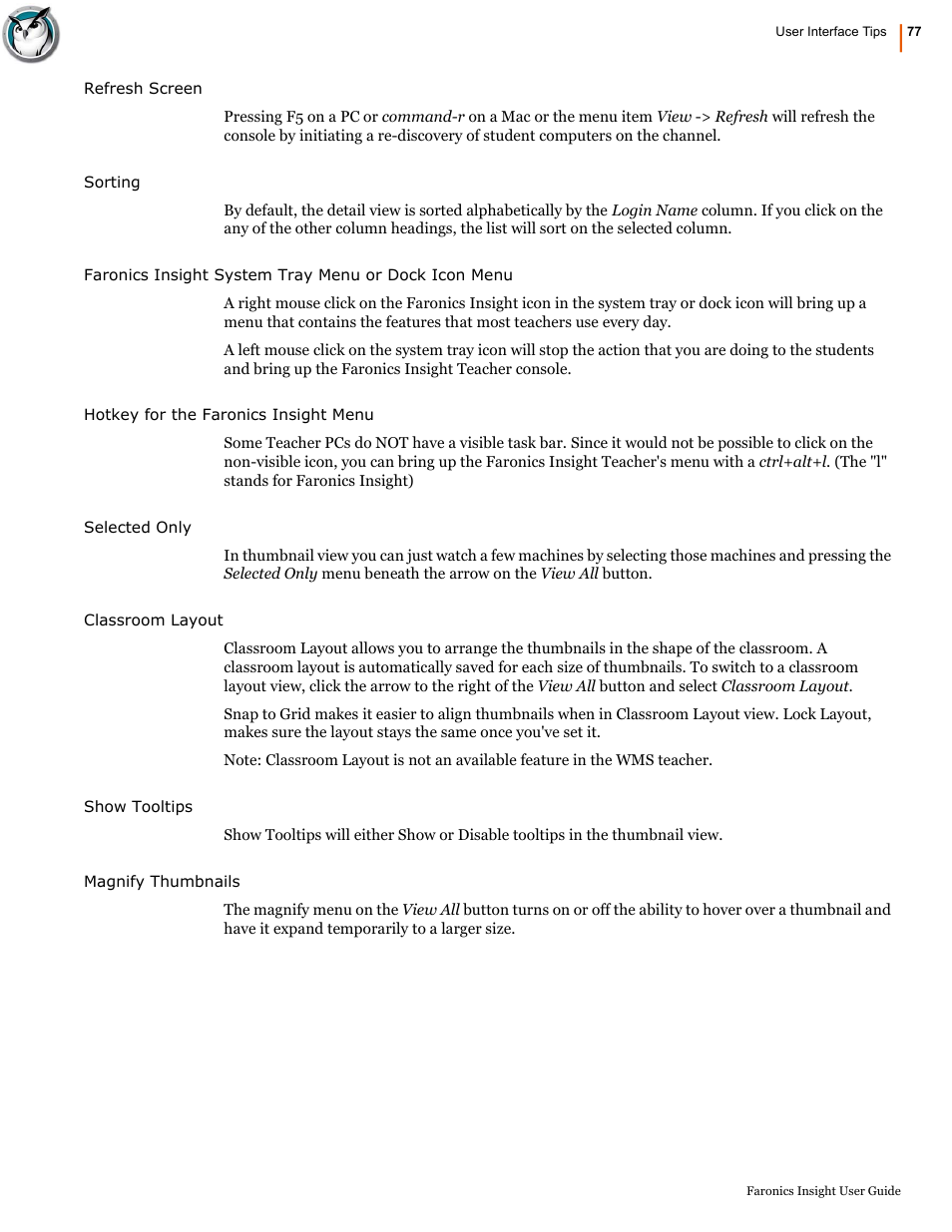 Faronics Insight User Manual | Page 75 / 92