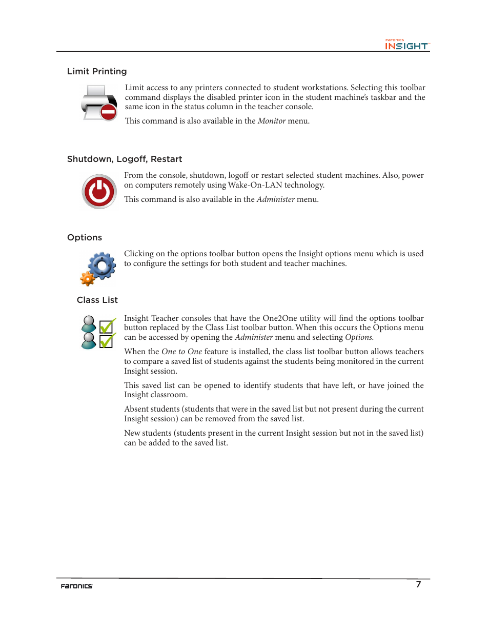 Faronics Insight Teacher User Manual | Page 7 / 9