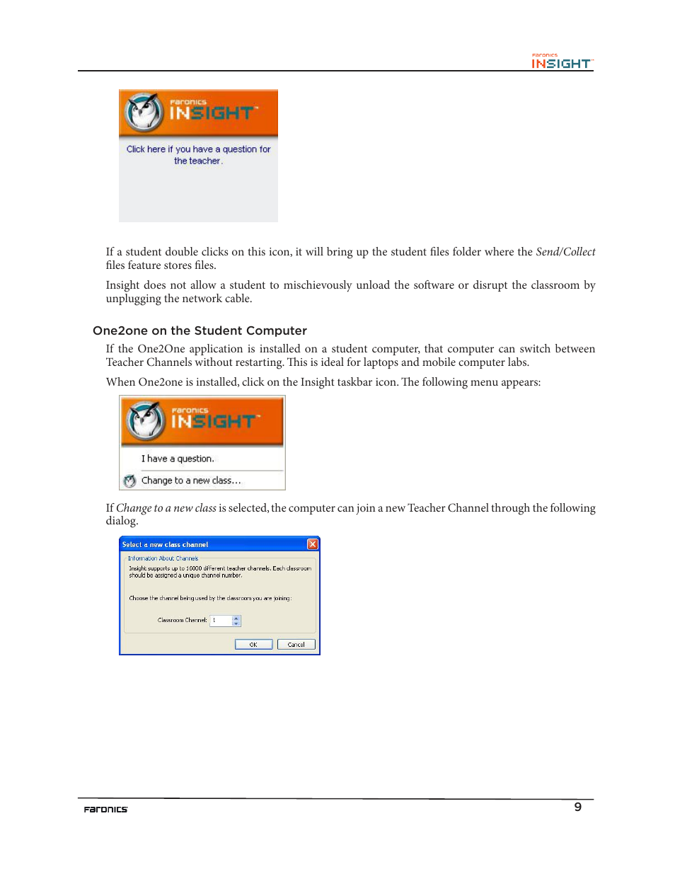 Faronics Insight Teacher User Manual | Page 9 / 9
