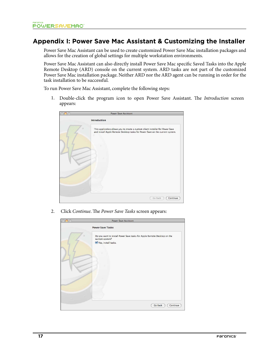 Appendix i | Faronics Power Save Mac User Manual | Page 17 / 34