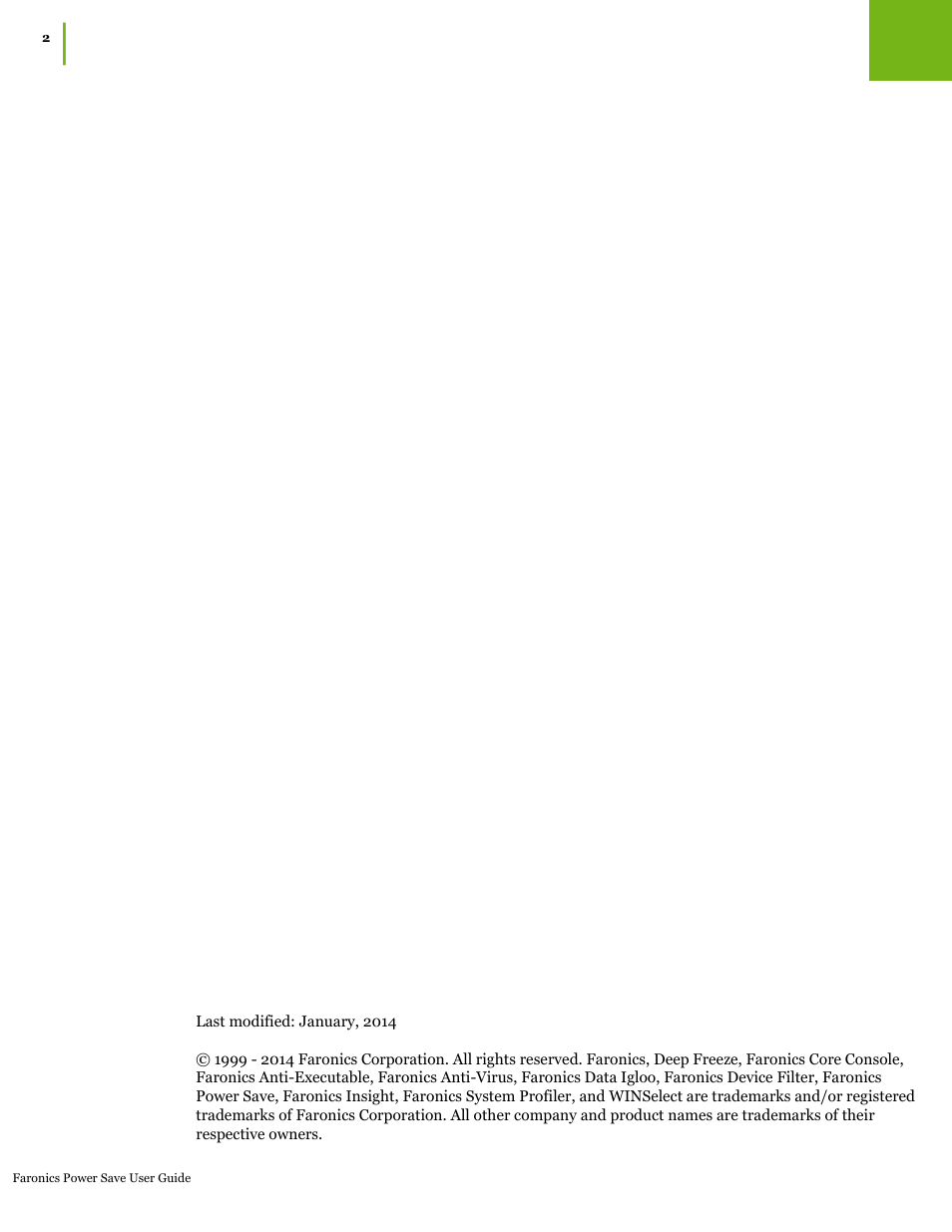 Faronics Power Save User Manual | Page 2 / 82