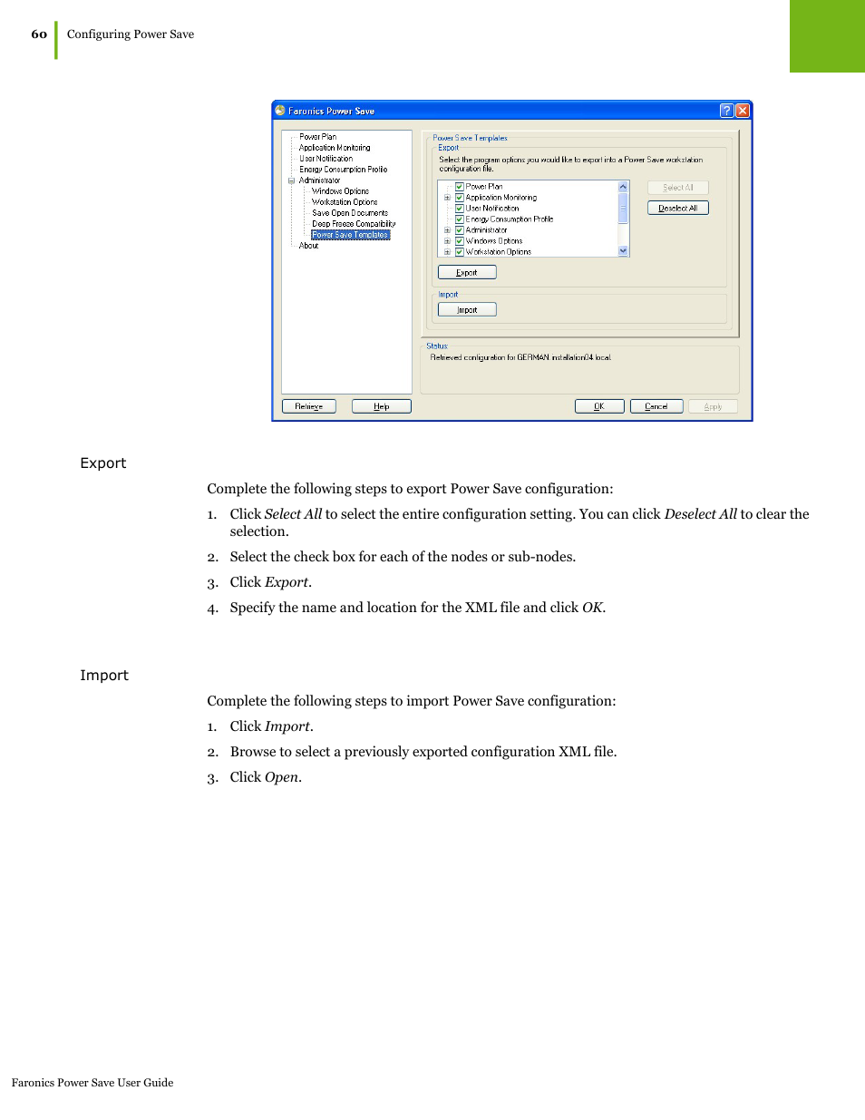 Faronics Power Save User Manual | Page 60 / 82