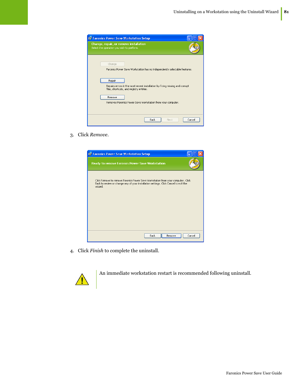 Faronics Power Save User Manual | Page 81 / 82