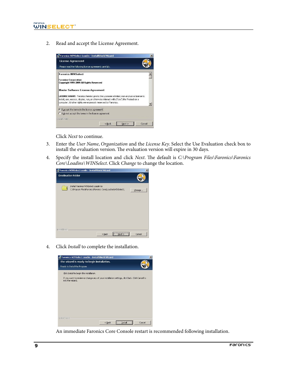 Faronics WINSelect Enterprise User Manual | Page 9 / 40