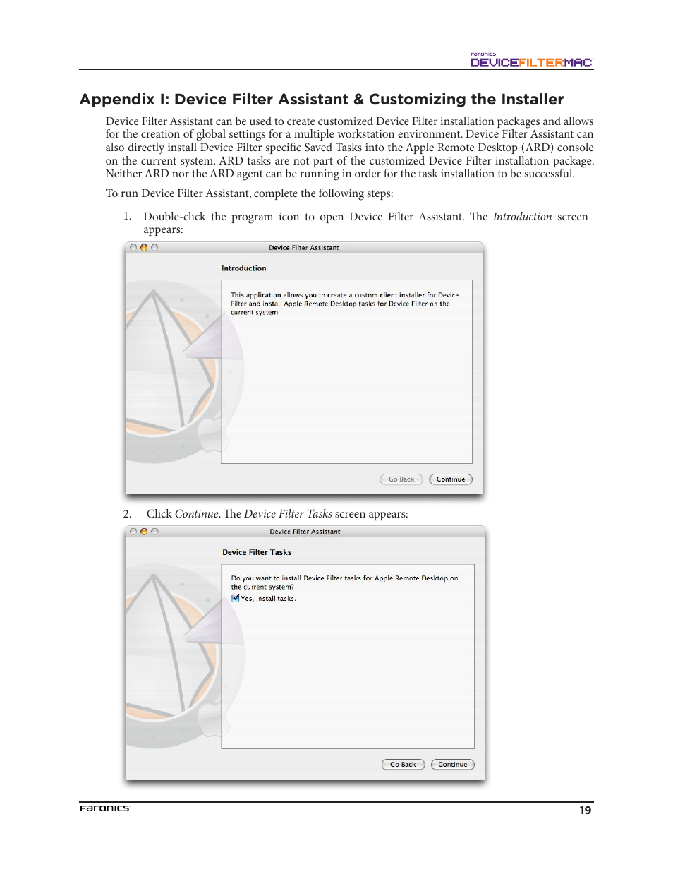 Faronics Device Filter Mac User Manual | Page 19 / 30