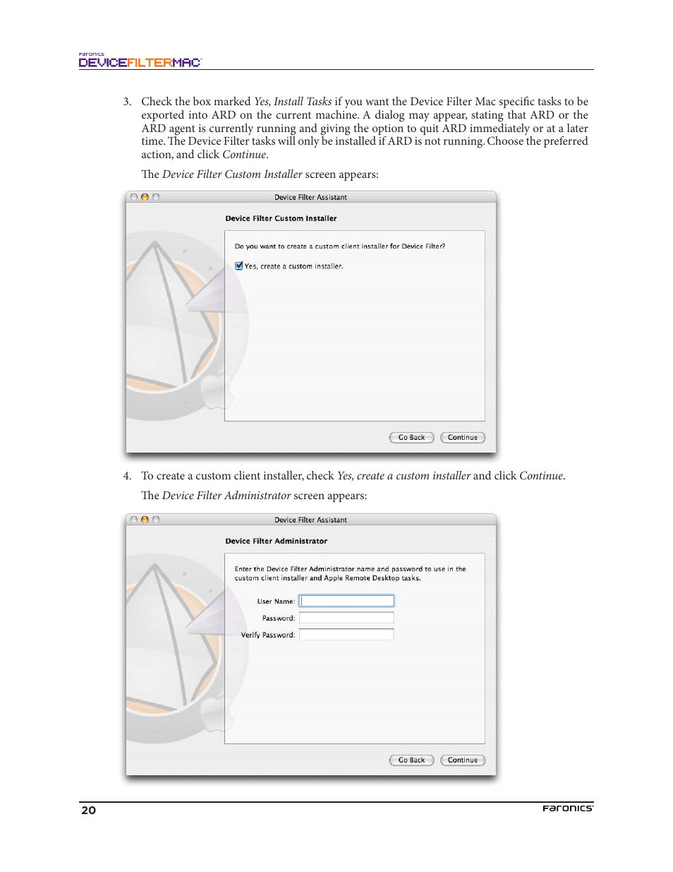 Faronics Device Filter Mac User Manual | Page 20 / 30