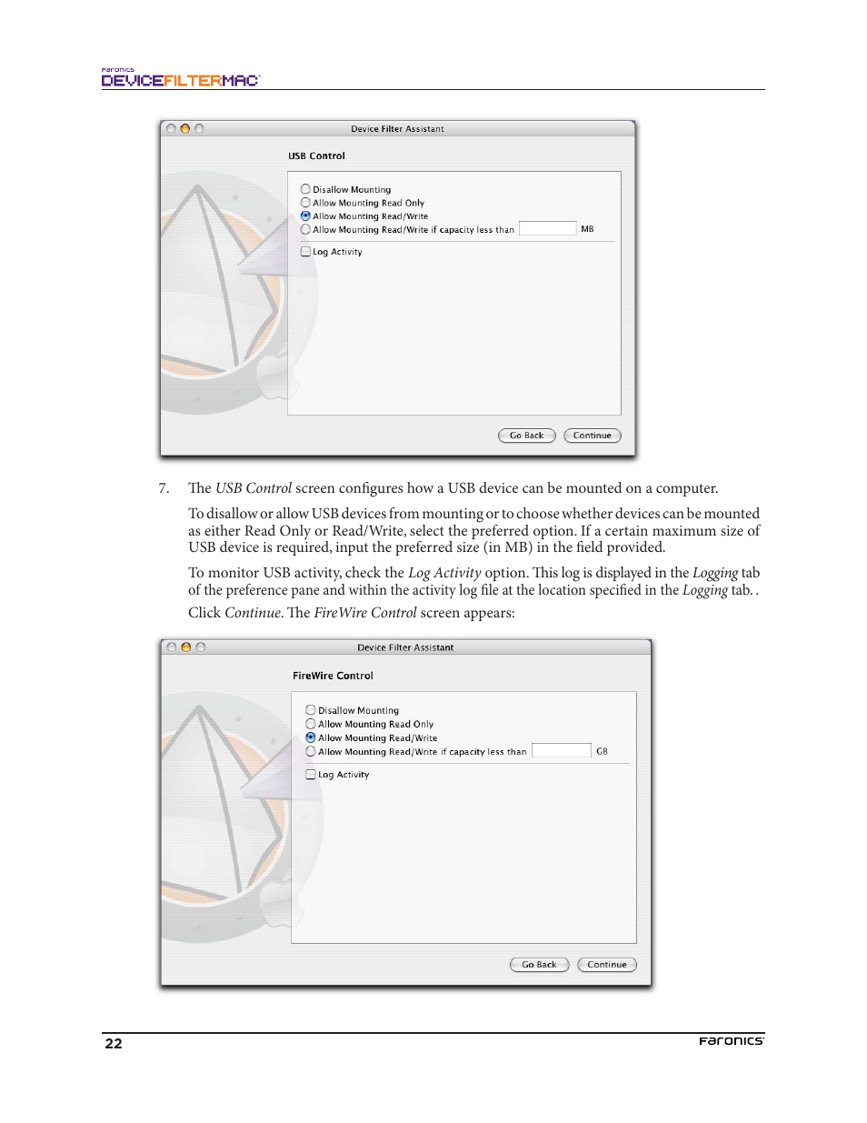 Faronics Device Filter Mac User Manual | Page 22 / 30