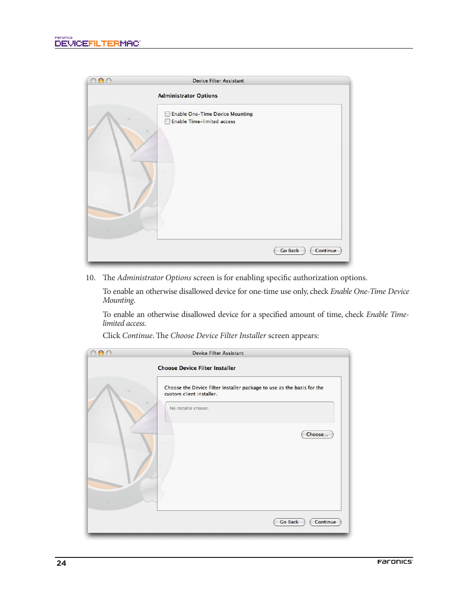 Faronics Device Filter Mac User Manual | Page 24 / 30