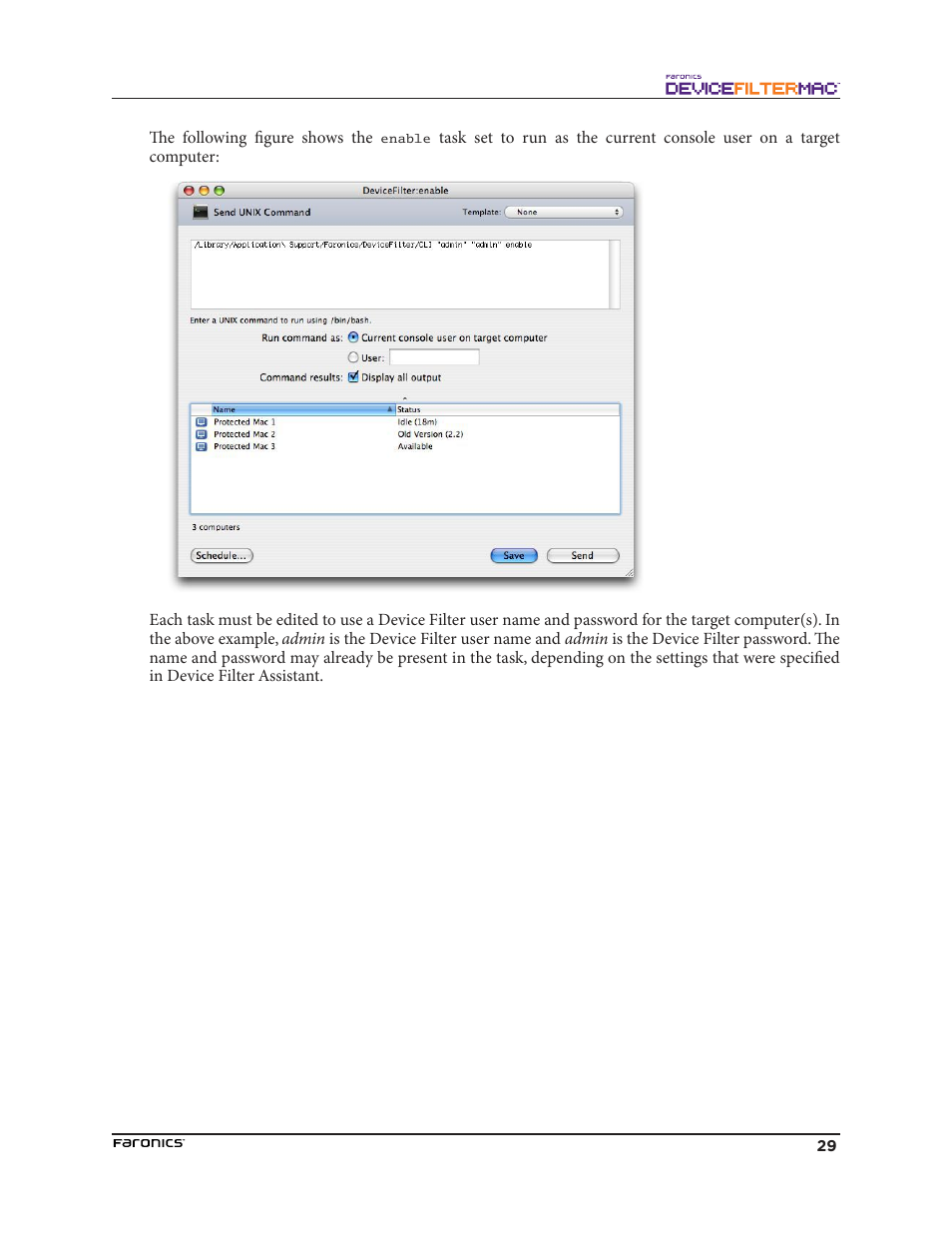 Faronics Device Filter Mac User Manual | Page 29 / 30