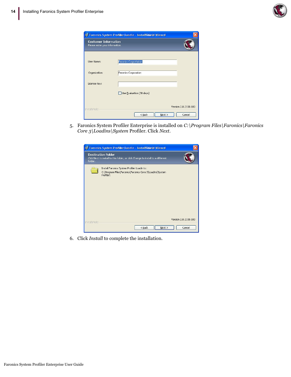 Faronics System Profiler Enterprise User Manual | Page 14 / 48