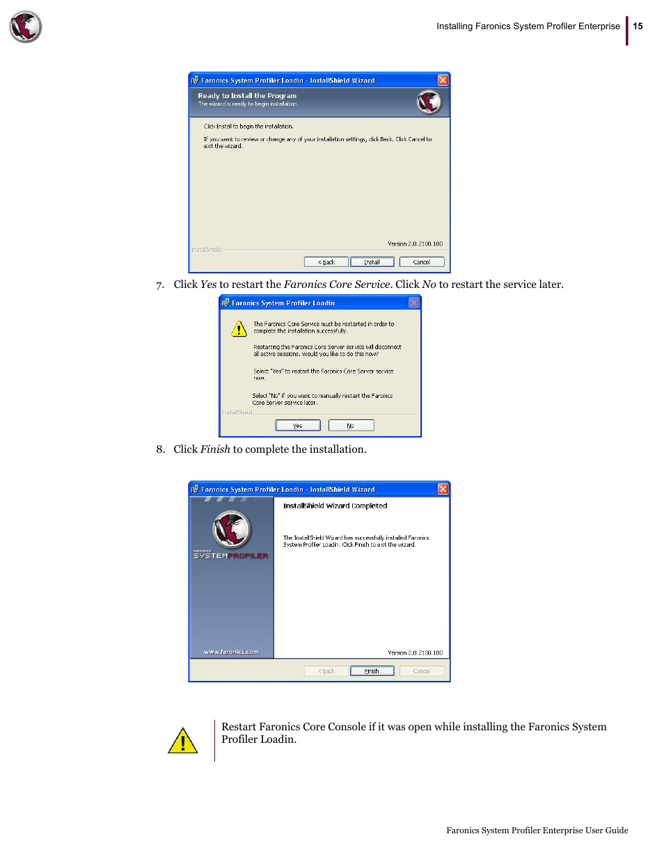 Faronics System Profiler Enterprise User Manual | Page 15 / 48