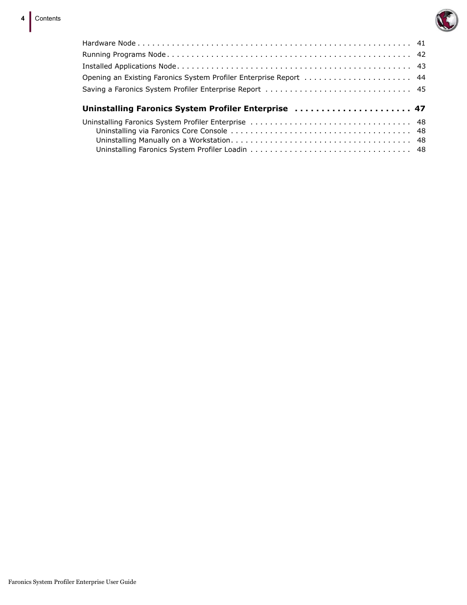 Faronics System Profiler Enterprise User Manual | Page 4 / 48