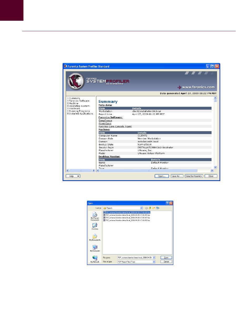 Faronics System Profiler Standard User Manual | Page 25 / 29