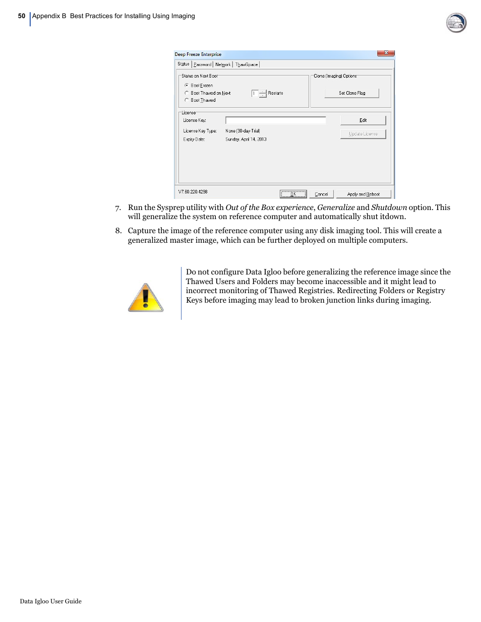 Faronics Data Igloo Standard User Manual | Page 50 / 63