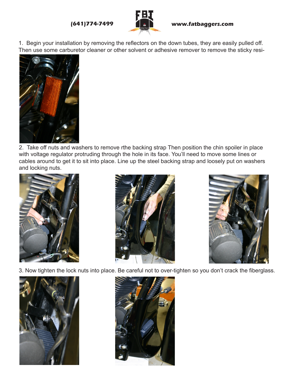 Fat Bagger CHIN SPOILER User Manual | Page 2 / 2