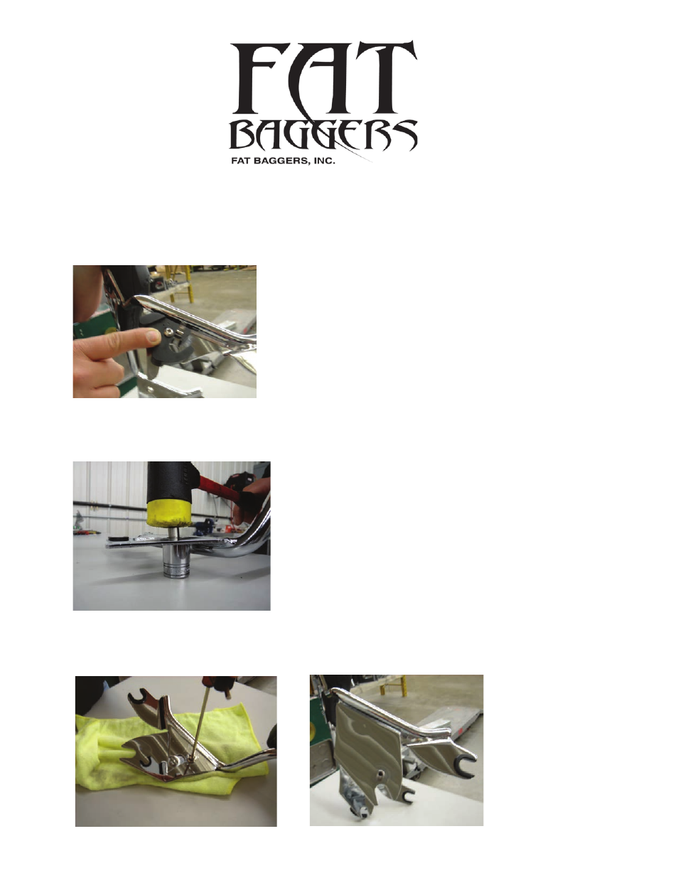 Fat Bagger 09BRKS Backrest Hardware Relocation Kit 09-13 User Manual | 2 pages