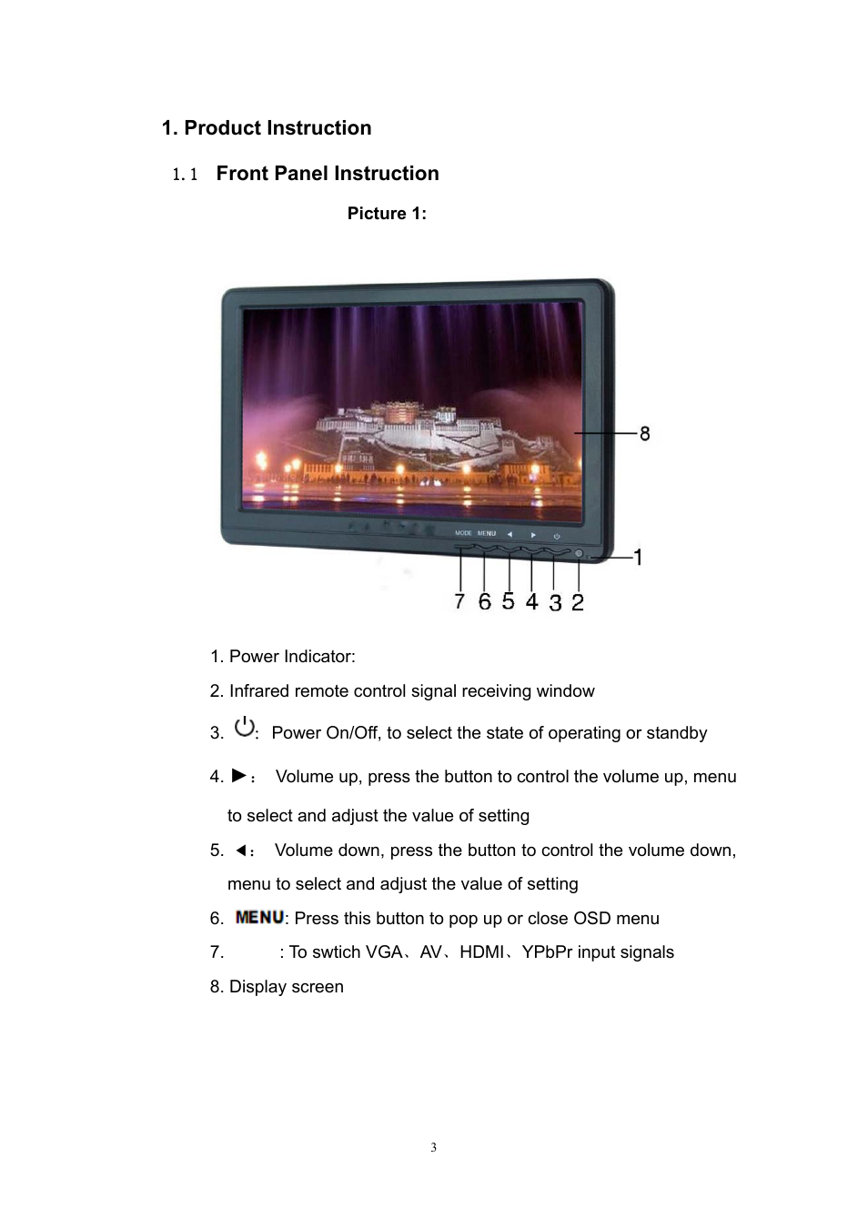Feelworld FPV-101A User Manual | Page 4 / 19