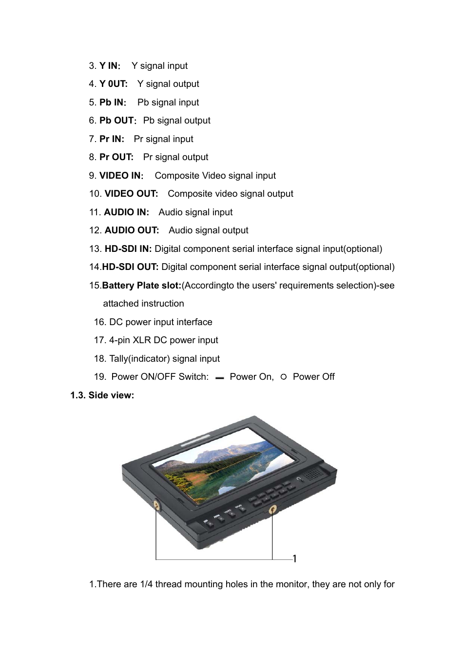 Feelworld FW-1D/S/O User Manual | Page 6 / 24
