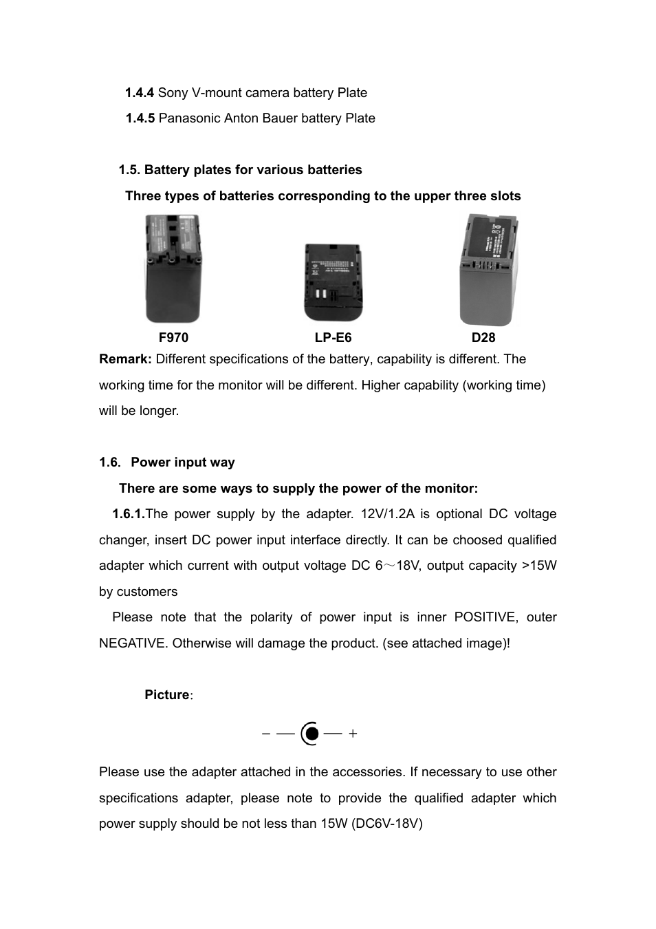 Feelworld FW-1D/S/O User Manual | Page 8 / 24