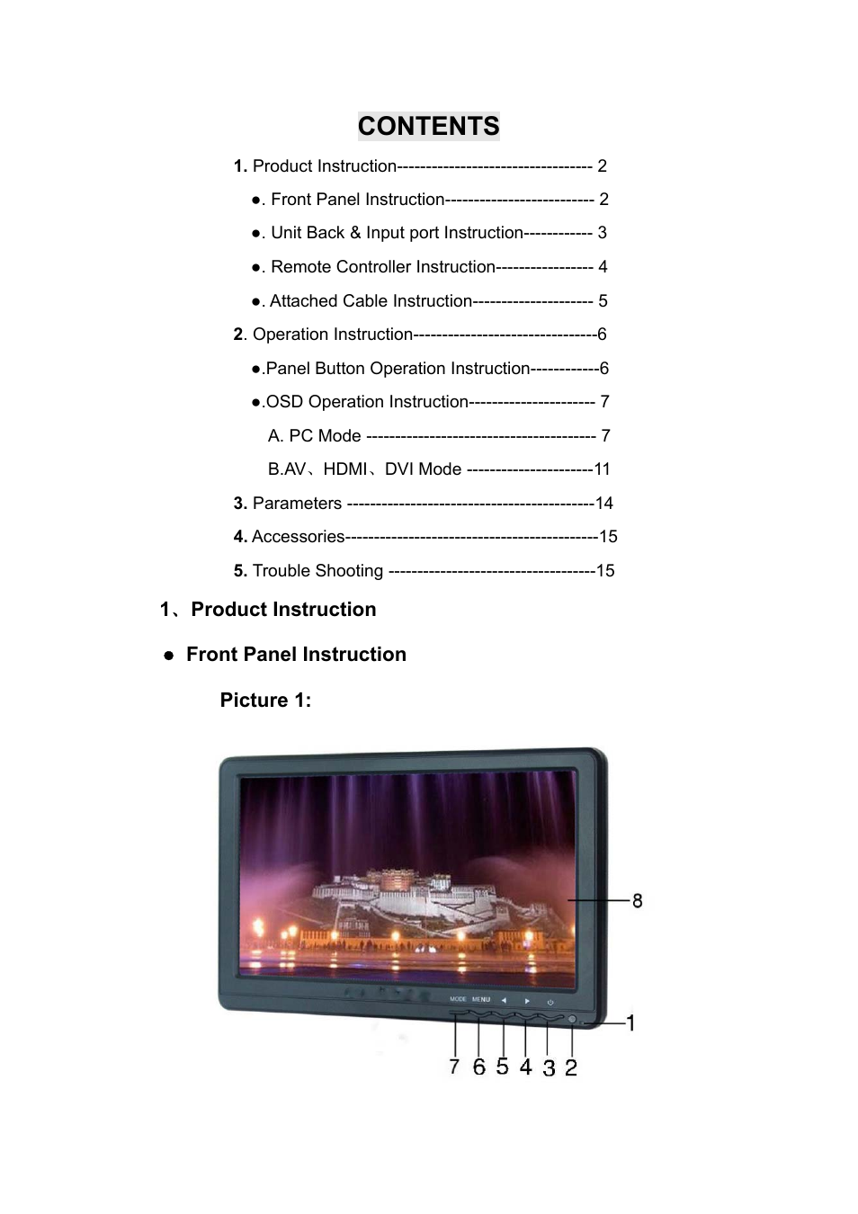 Feelworld FW101AHT User Manual | Page 3 / 17