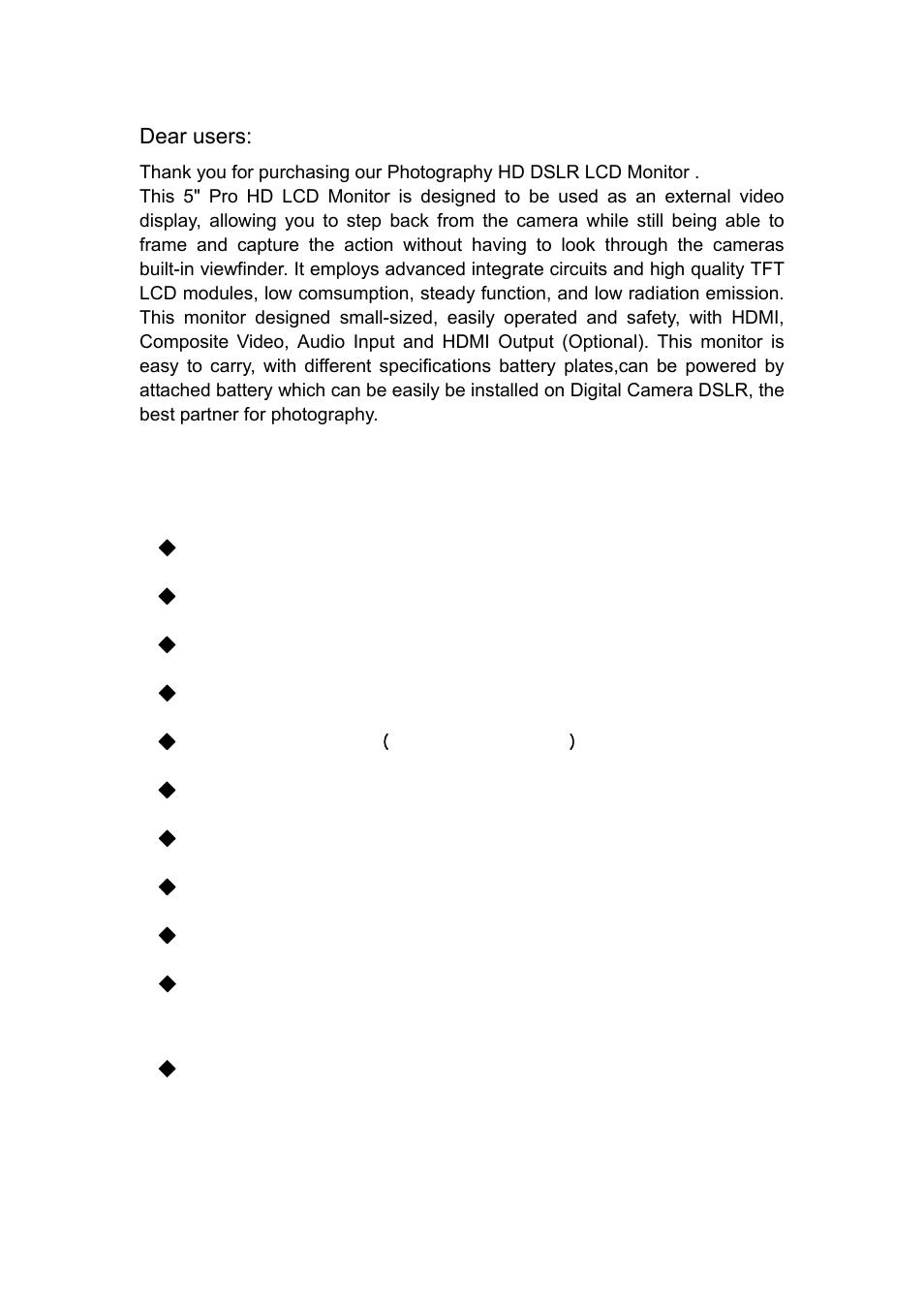 Feelworld FW56D/O User Manual | Page 2 / 17