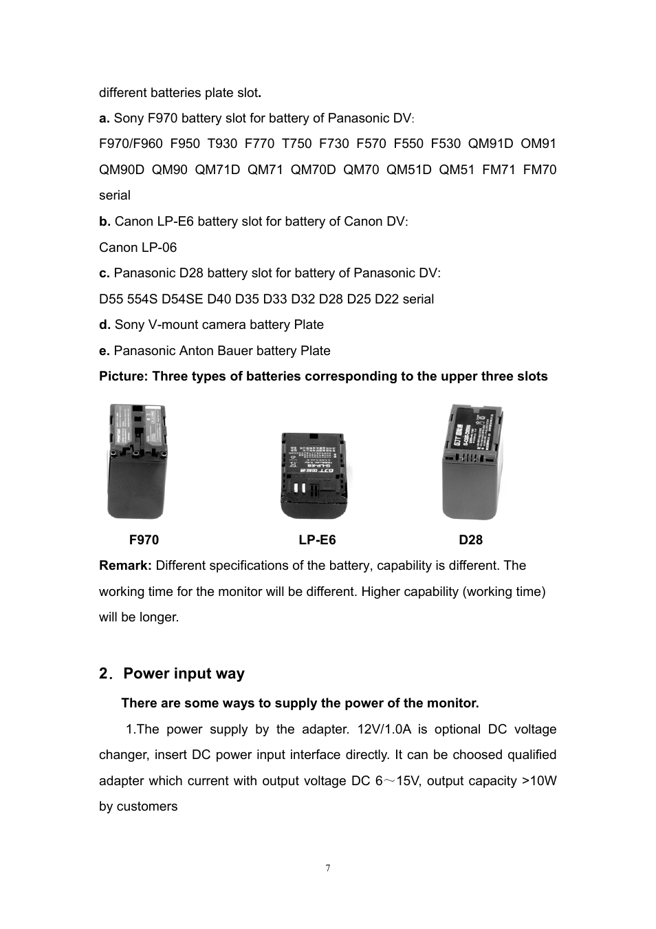 Feelworld FW7D/O User Manual | Page 7 / 17