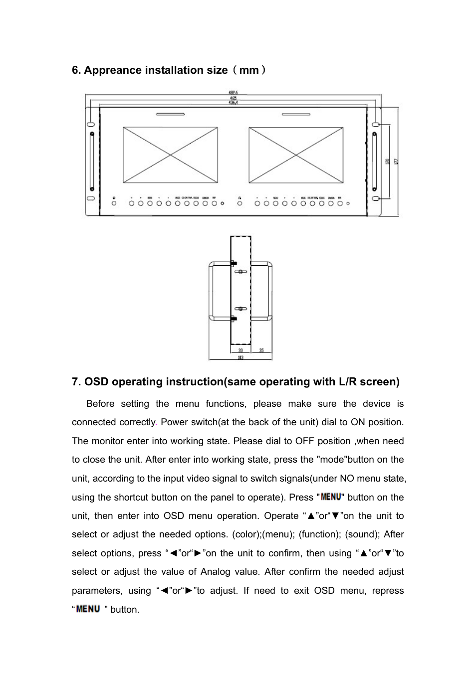 Feelworld FW7D-DRM/O User Manual | Page 6 / 10