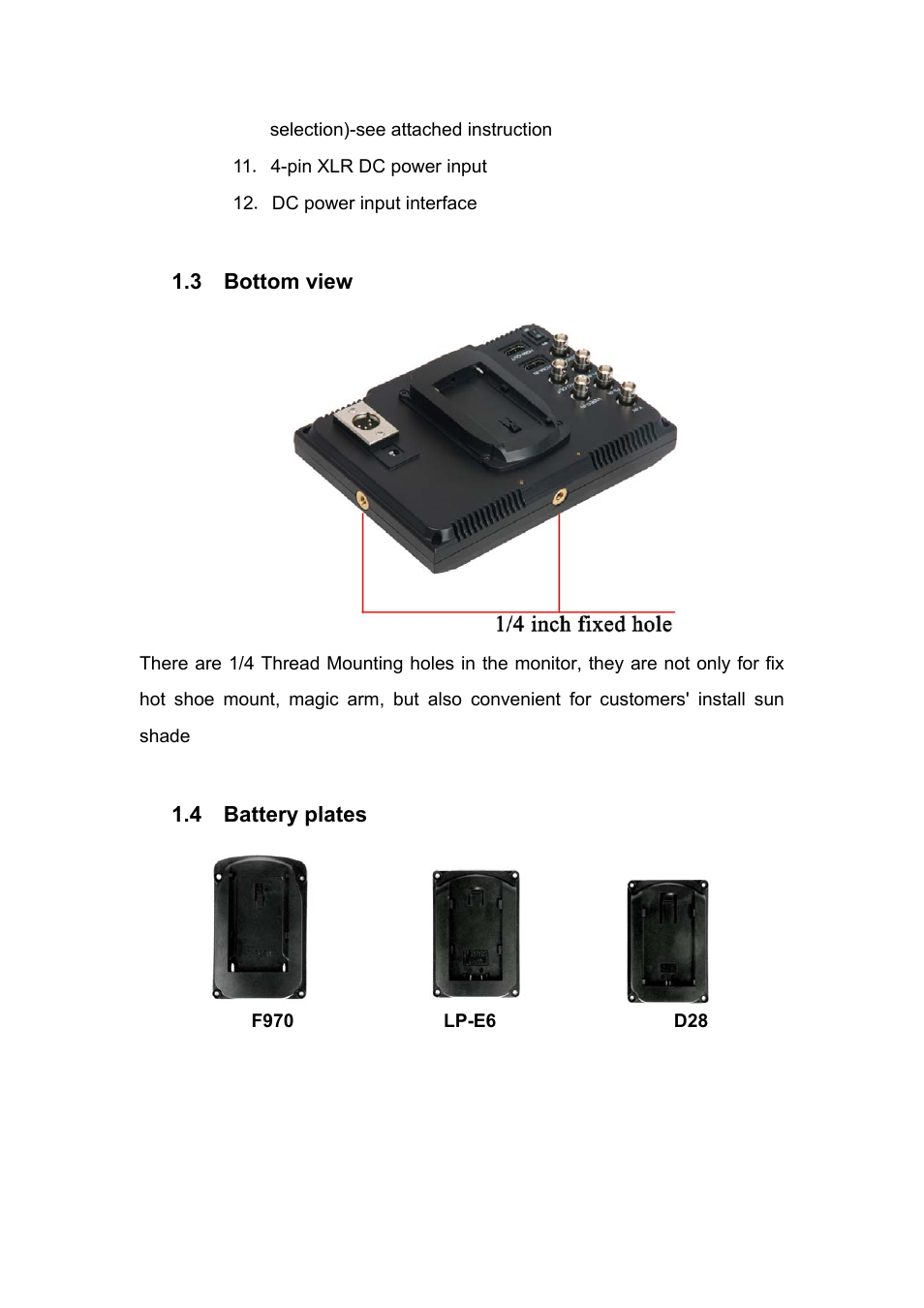 Feelworld FW7DII/O User Manual | Page 6 / 21