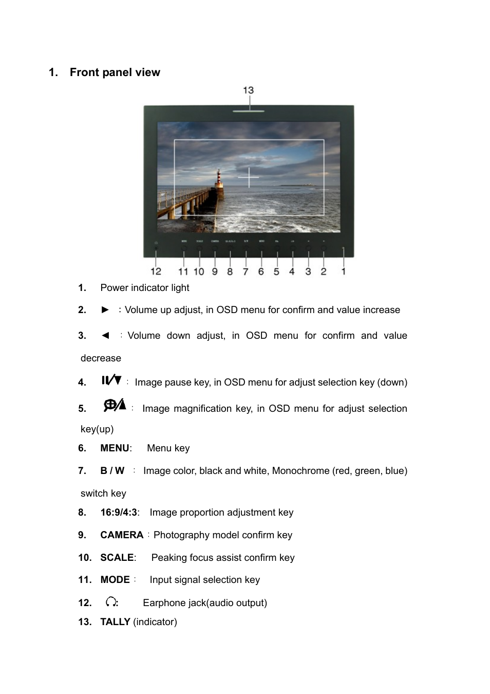 Feelworld P121-9HSD User Manual | Page 4 / 15
