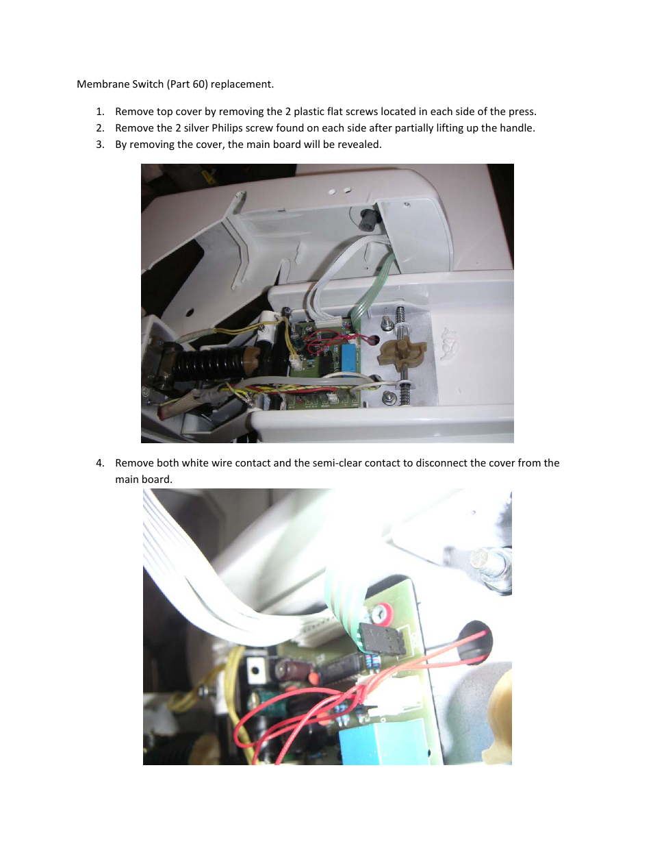 Feiyue FP202 Membrane Switch Replacement User Manual | 2 pages