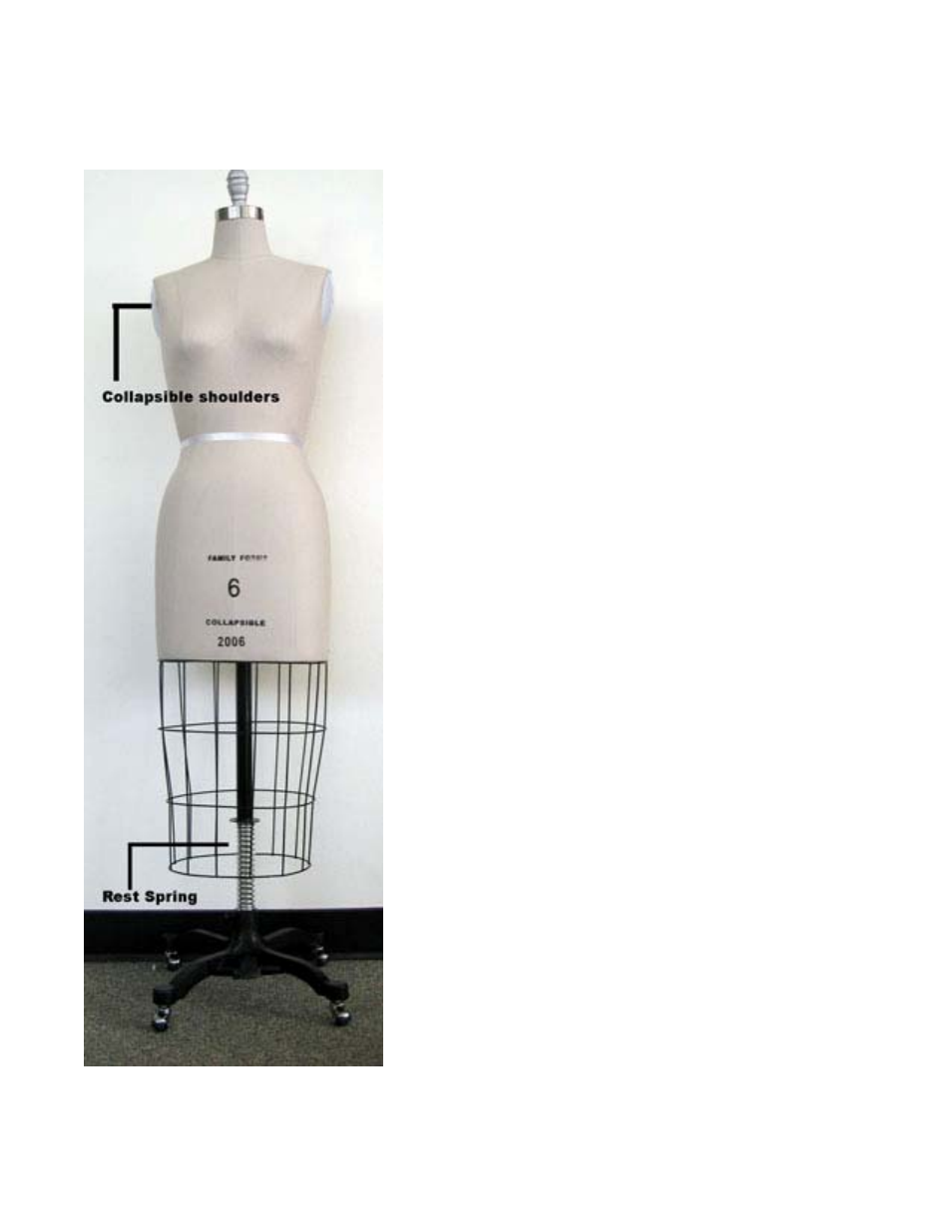 Feiyue Dress Form Professional Series User Manual | Page 3 / 3