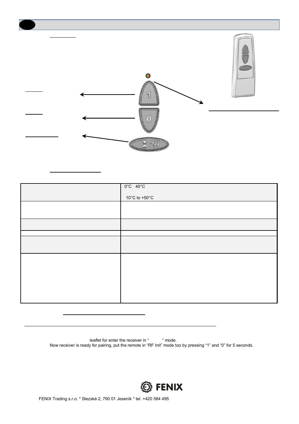 Fenix V20 RC User Manual | Page 4 / 8