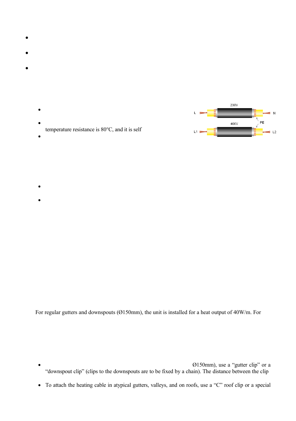 Description and connection, A) dimensioning, B) installation | Fenix MAPSV 30 User Manual | Page 7 / 20