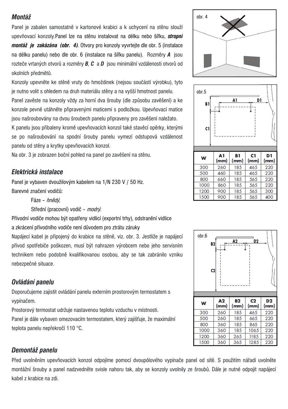 Fenix PANEL MR User Manual | Page 5 / 20