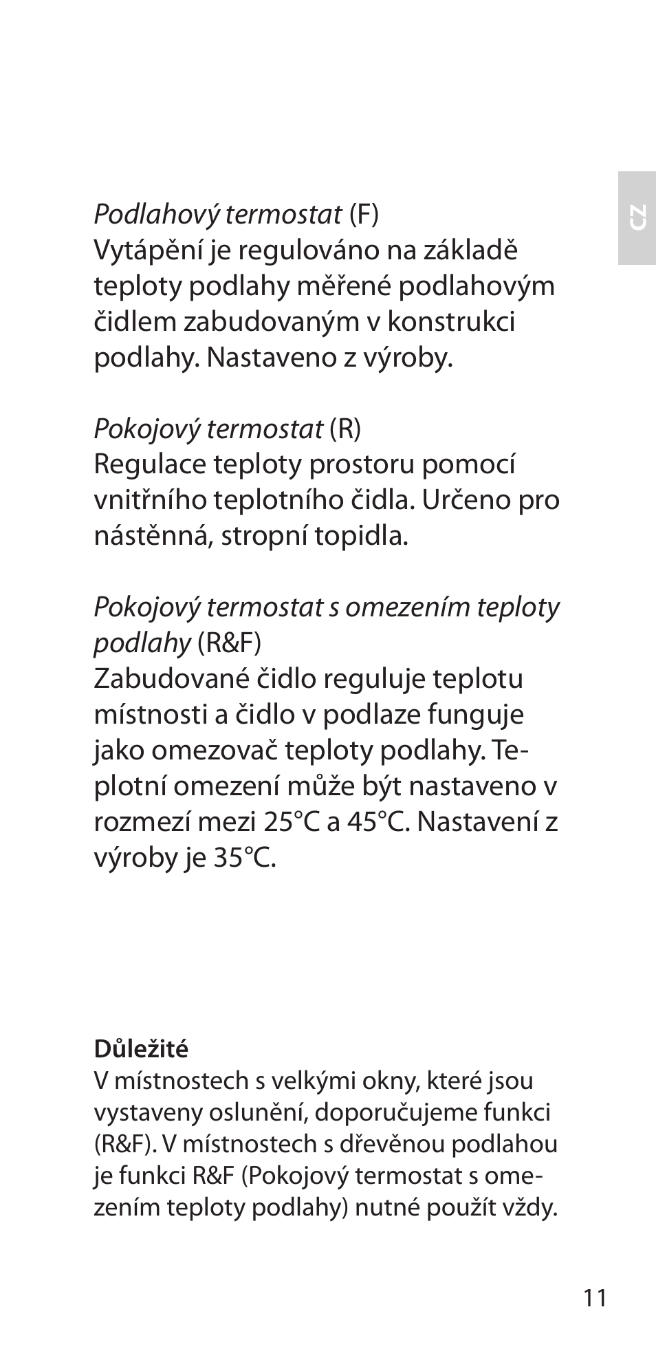 Fenix Therm 105 User Manual | Page 13 / 84