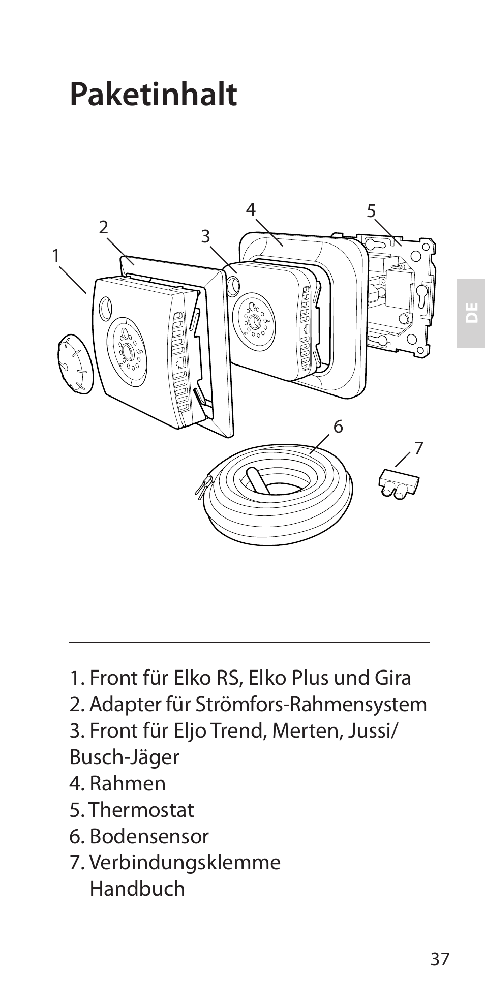 Paketinhalt | Fenix Therm 105 User Manual | Page 39 / 84