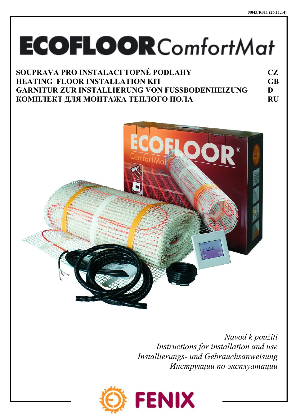 Fenix ECOFLOOR Comfort Mat User Manual | 24 pages