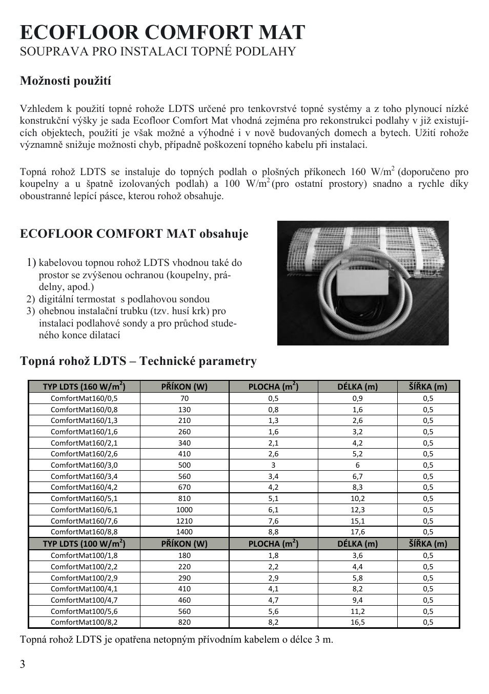 Fenix ECOFLOOR Comfort Mat User Manual | Page 3 / 24