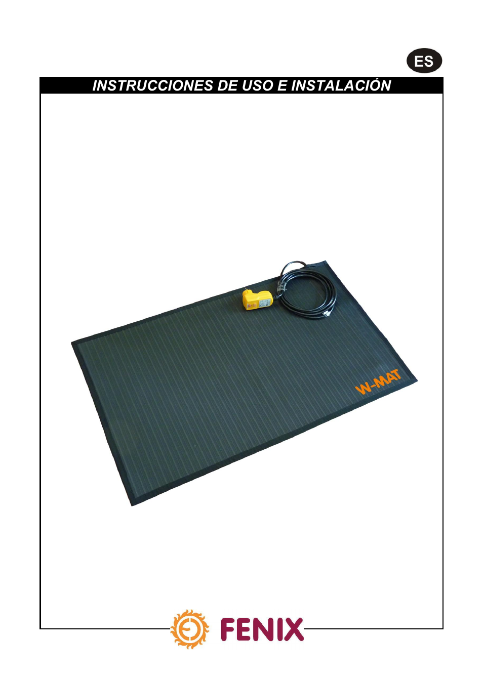 Manta calefactora de goma w - mat | Fenix W-MAT User Manual | Page 21 / 28
