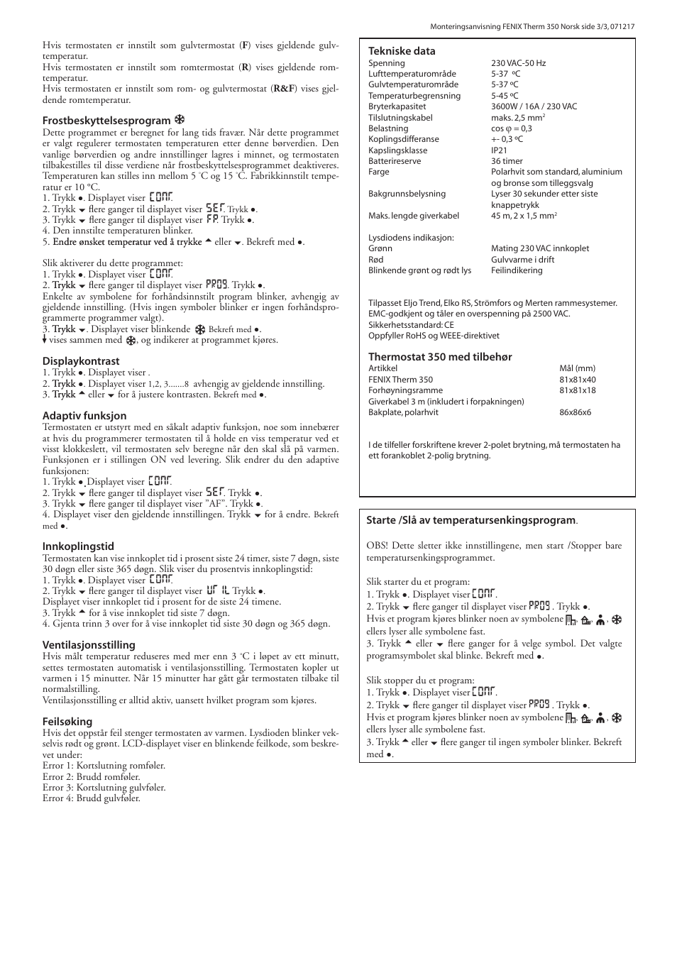 Fenix THERM 350 User Manual | Page 12 / 24